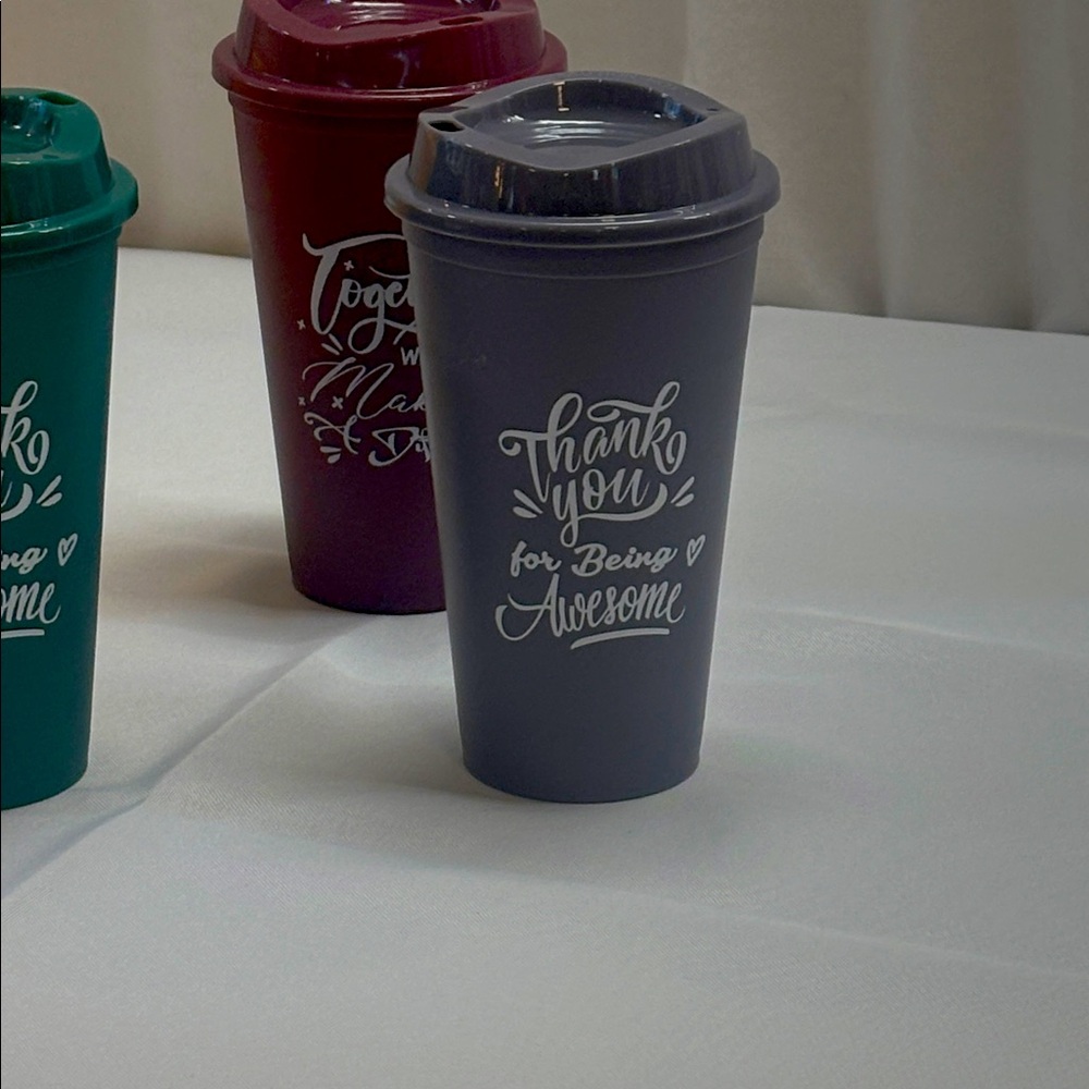 NEW ‘Team Spirit’ Set of 5 Travel Cups for Coworkers - Picture 2 of 7